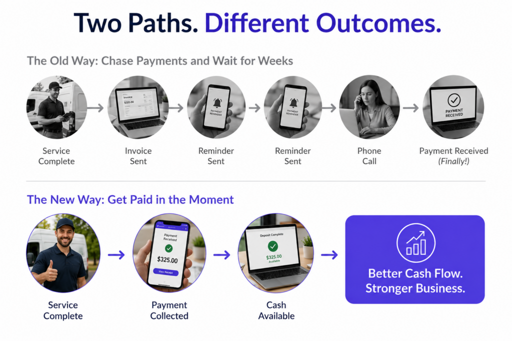 2 paths different outcomes
